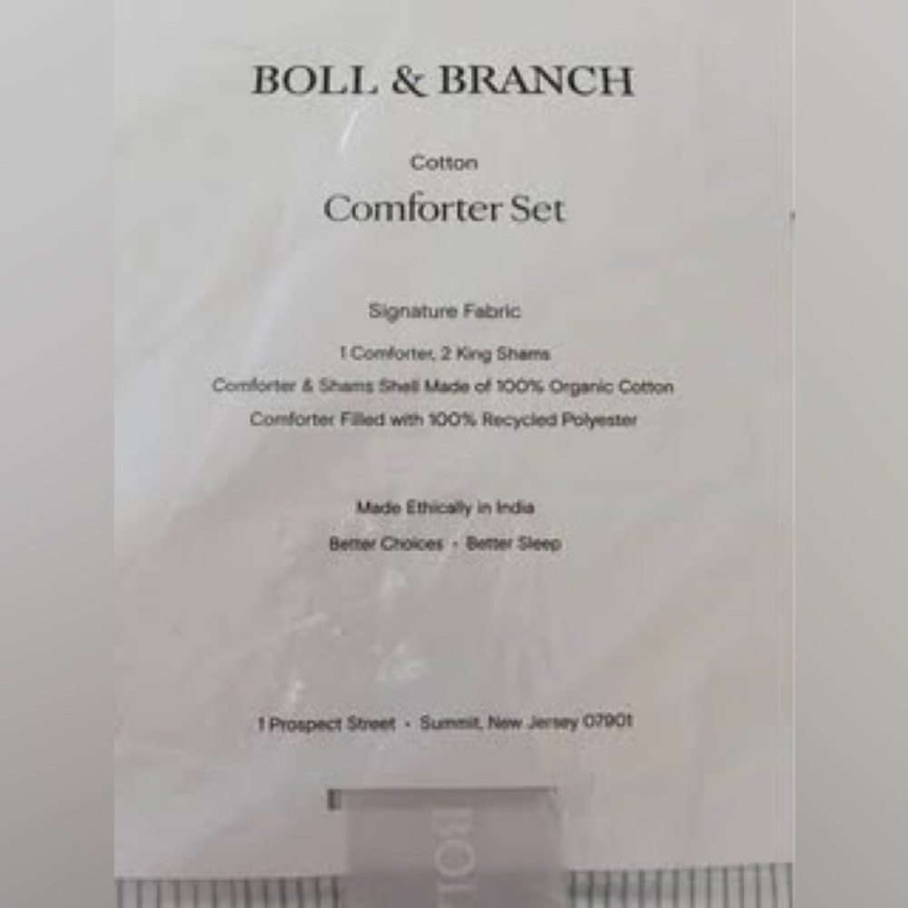 INCREDIBLE DEAL/BOLL & BRANCH 3 Piece Comforter Set NWT!  Only 1 left!! - Picture 7 of 8